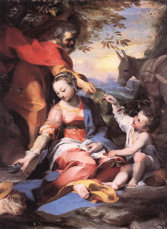 BAROCCI, Federico Fiori Rest on the Flight to Egypt sw China oil painting art